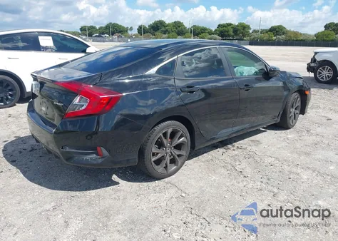 2019 Honda Civic Sport z USA, uszkodzony, nr VIN 19XFC2F80KE047355